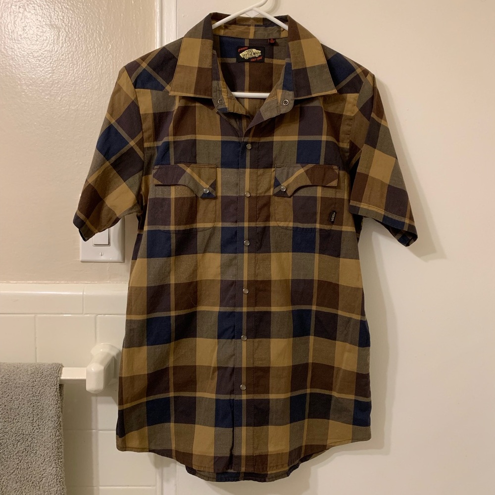 VANS Short Sleeve Plaid Shirt